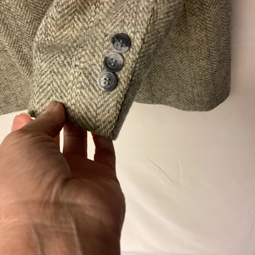 Haggar Blazer Imperial Wool Tweed Plaid Professional Preppy Classic Mens SZ 46R - Picture 4 of 14